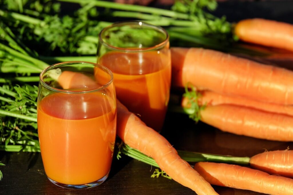 vitamin a carrot juice